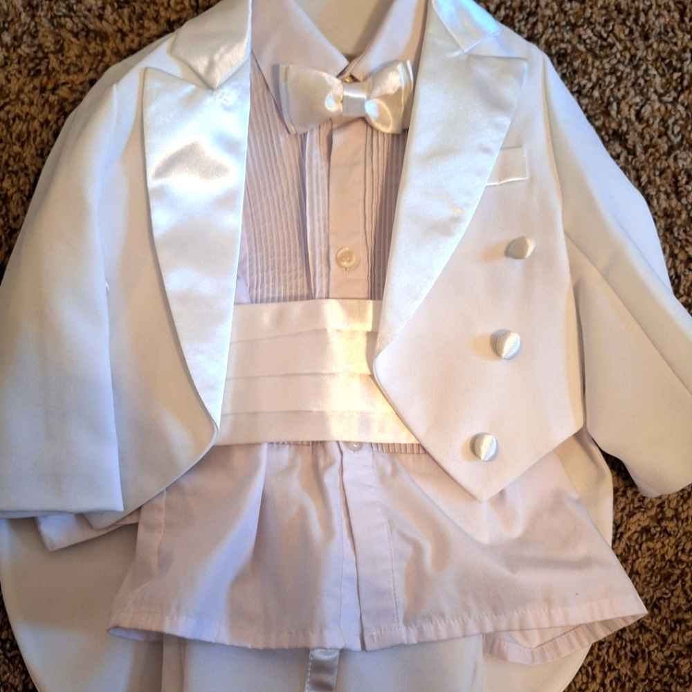White Baby Tuxedo